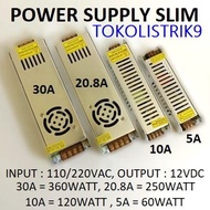 Slim Power Supply 5A 10A 20A 30A 12Volt HENSEKI 12V Power Supply/