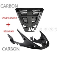 YAMAHA Y15ZR Engine Guard  + Belly Pan SAMPAN CARBON COMBO SET