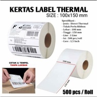 Thermal Paper/thermal Label/thermal Sticker 100x150 mm contains 500 Pcs/Barber thermal Label Roll A6