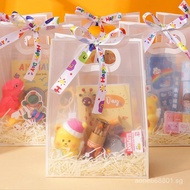 Children's Day reward gift bag, transparent high-end niche hand-held gift bag, in stock U8N0