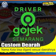 Custom Gojek Driver Cutting Sticker for Regions