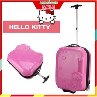 18 inch Cute Hello Kitty Luggage Suitcase Bag Bagasi Kartun Beg Budak Holiday Roda Pink Travel Brief