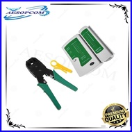 ✸ ☑ crimping tool with cable tester combo