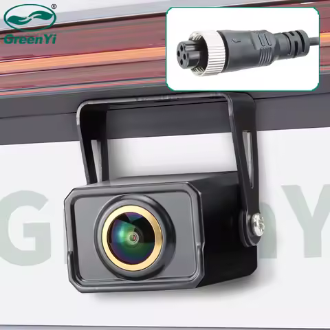 GreenYi AHD1080P PAL System Aviation 4 Pin Head Fisheye Lens HD Car Rear View Camera Universal Night
