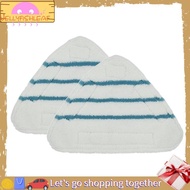 [jellyfishleaf]2Pcs Steam Mop Replacement Pads Triangle Washable Cloth Microfiber Steam Mop Pads Mop
