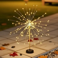 200LED Dandelion Fairy Lights Outdoor Solar Fireworks for Lawn & Spring