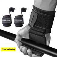 2 PCS ตะขอยกน้ำหนัก Hand-Bar สายรัดข้อมือ GYM Fitness Hook สายรัดน้ำหนัก Pull-Ups Power ยกถุงมือสำหร