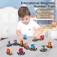 Number Wheel Train Children Toys 0-10 Magnet Wheel Train Educational Toys Magnetic Train Number Toys