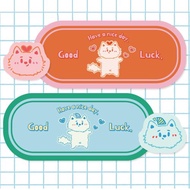 粉橘藍綠貓貓滑鼠墊電競游戲辦公大滑鼠墊滑鼠墊