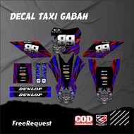 Decal Ojek Gabah Decal Taxi Gabah Yz New Decal Ojek Gabah Vinyl Material Hologram Material Free Cust
