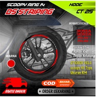 Ct-215 Scoopy R14 motorcycle rim Sticker Good rim Cutting Sticker