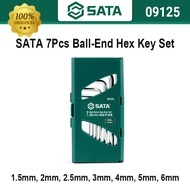 SATA 7pcs Hex Key Set 1.5, 2, 2.5, 3, 4, 5, 6 mm Hex Wrenches Ball-End Wrenches