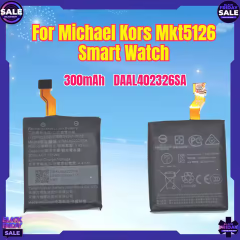 New 300mAh Battery DAAL402326SA for Michael Kors Mkt5126 Smart Watch Batteries