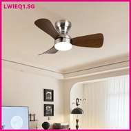 Ceiling Fan With Light New White 28-inch Variable Frequency Remote Control Fan Bedroom Balcony 6-spe