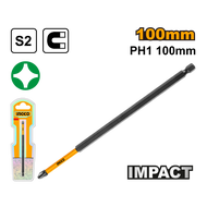 INGCO ดอกไขควงกระแทก ปากแฉก PH1x100 ความยาว 100 มม. รุ่น SDBIM71PH1100 | PH1x150 ความยาว 150 มม. รุ่