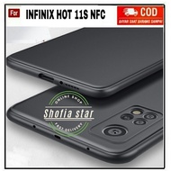CASE INFINIX HOT 11S NFC SOFTCASE SLIM MATTE PREMIUM BLACK PROTECT