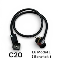 Cable Power Cord Eu to C20 16A 3x 2.5mm 2M 3x2.5mm C20 EU 2.5mm 2 Meters