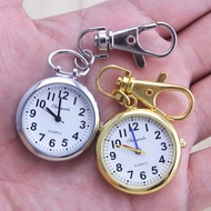 Clear Big Numbers for the Elderly Men's Pocket Watch Keychain Pocket Watch for Student Exams Quartz Waterproof Watch Nurse's Watch