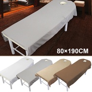 80×190CM Beauty Bedsheet Cosmetic Salon Sheets Spa Massage Treatment Polyester Table Cover Sheet wit