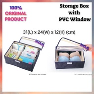 COSWAY Storage Box with PVC Window (31(L) x 24(W) x 12(H) (cm)) Code:RA0821