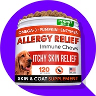 STRELLALAB Allergy Relief Immune Chews | Itchy Skin Relief | 120ct