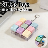 Toys Keyboard Fidget Keychain Key Fidget 9-key Stress Keyboard Relief Toys Party Simulated