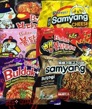 Samyang Buldak All Flavors buldak cheese/creamy carbonara, Bulgogi 140G authentic korean products