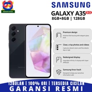 hp baru samsung galaxy a35 5g 8/128gb 8/256gb 100% original grs resmi - 8+8/128gb navy samsung a35 5g