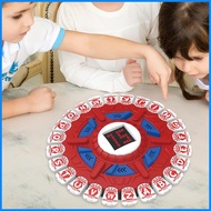 Word Board Games for Adults Word Spelling Game Rotating Board Challenging Spinner Wheel with Adjusta