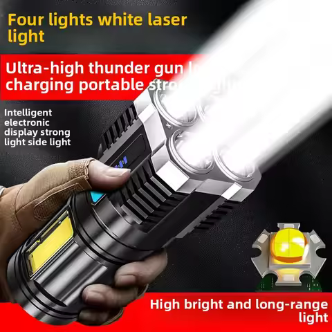 High Quality 3*SST20 LED Flashlight 18350 Super Bright Torch Rechargeable USB Light Waterproof with 