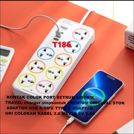 T186 ORIGINAL 2.6 METER CABLE PLUG 5V 3.5A USB ADAPTOR TYPE C TYPEa TRAVEL ADAPTER charger stopk