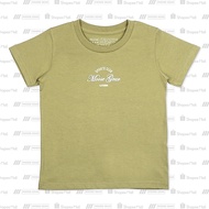 Moose Gear Printed T-Shirt Sage Green Round Neck (TS-P 15006 LC) baju budak lelaki tshirt budak lela