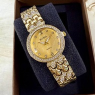 New Stock Bonia Ladies Watch Steel Strep Toten Black Diamond jam tangan perempuan Box