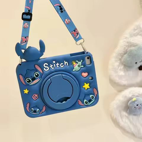 For Honor Pad 6 7 9 V6 V7 10.4 2024 Enjoy Tablet 2 X6 10.1 X8A X9 12.1 inch Cute Cartoon Stitch Sili