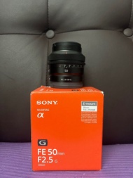 全新一樣  全套有盒 香港行貨 Sony FE 50 50mm F2.5 G