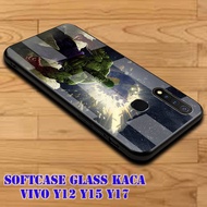 Softcase Glass Glass ViVO Y12 Y15 Y17 Y11- Case Hp Protector Handphone ViVO Y12 Y15 Y17 Y11 [A97]