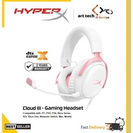 HYPERX CLOUD III GAMING HEADSET - WHITE/PINK 9W1Q4AA