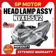 Front Head Lamp Assy Head Light Headlamp Headlight Assy Lampu Depan Besar Assy VISS Yamaha NVX-V2 NV