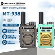 Motorola Mini Walkie Talkie MT-938 10KM 68W 29800mAh Type-C 16 Channels 400-470MHz UHF Waterproof lP