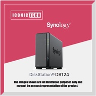 Synology DiskStation DS124 0TB~16TB Ironwolf 1-Bay NAS Enclosure without installation