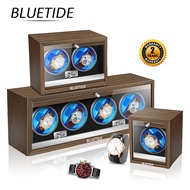 BLUETIDE Watch Winder Box Automatic watch box 1/2/4 Slot Wooden Watch storage box LED Lights watch s