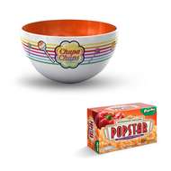 Chupa Chups Bowl ชาม จูปา จุ๊ปส์ : สีส้ม พร้อมป๊อปสตาร์ ไมโครเวฟ