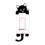 Hot Cute New Cat Wall Stickers Light Switch Decor Decals Art Mural Baby Nursery Room Sticker PVC Wal