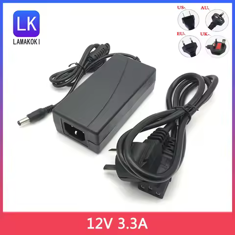 AC100-240V AC to DC 12V 3.3A 12V 3300MA Adapter DC Switching Power Supply