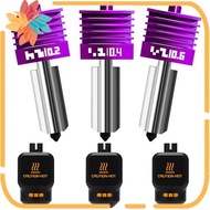 3PK 0.2/0.4/0.6mm MPVD Hotend for Lab X2D /P2S /H2D /H2C /H2S Print Head Anti-Stick Nozzle for A1min