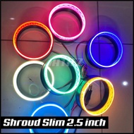 Slim Biled ShroudRing 2.5 inch 3 inch - Minimalist Circle Shroud 2.5 inch 3 inch