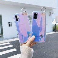 9093韓風幻彩手帶支架三星SAMSUNG S10 S20 S21 S22 NOTE 10 NOTE 20 Ultra電話手機殼
