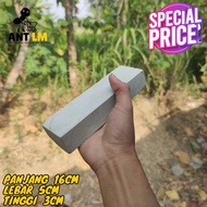 Batu Asah Alam Asli Super Halus Ukuran 16x5x3cm - Batu Gosok Asahan Pisau Pengasah Golok - Wungkal B