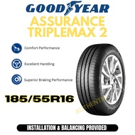 [INSTALLATION PROVIDED] 185/55 R16 GOODYEAR ASSURANCE TRIPLEMAX 2 Tyre for Honda City and Jazz