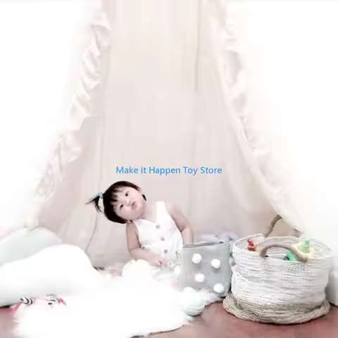 28EC Baby Net for Crib, Bed Canopy Kid Cradles Hanging-Curtain Net Play Tent Children Room Decoratio